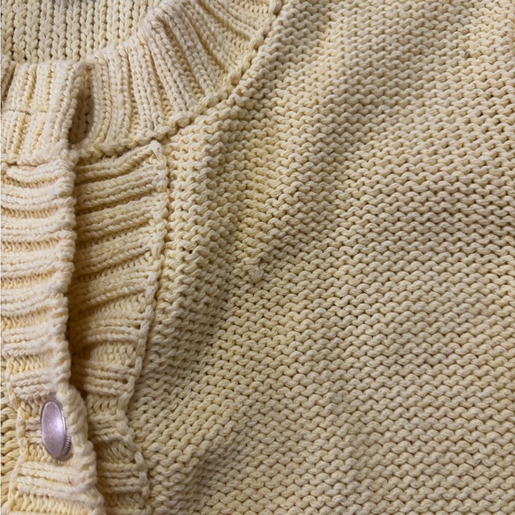 Zara Yellow Women's Cardigan Sweater - Picture 4 of 8